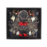 14 Pairs of Prong Fashion Earrings & 2 Bracelets