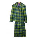 Vtg. Pendleton Plaid Wool Blazer & Skirt Set