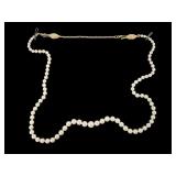 Victor Settle Genuine Pearl Necklace