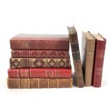 8 Bks, Fine Bindings Goncourt, Tocqueville, More +