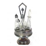 7 Pc Condiment Set w Stand