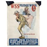 WW1 Poster WSS Pledge Week, Bag the Hun