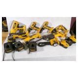 HUGE DeWalt Battery Power Tool Lot