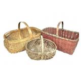 3 Woven Baskets