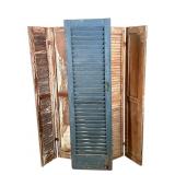 Mixed Lot Primitive Window Shutters