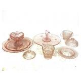 Pink Depression Glass Set