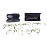 7 Pairs Wire Spectacles, 3Pr. 12k filled