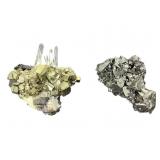 2 Specimens Pyrite Quartz Sphalerite, Tetrahedrite