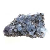 Blue Fluorite w/ Sphalerite From Cave-in-Rock, IL