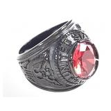 United States Army Ring w/ Red Stone