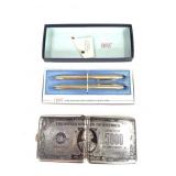 Cigarette Case & Cross Pen Pencil Set