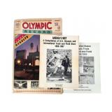 3 Olympic Record Books, Track & Field Trials, Hist