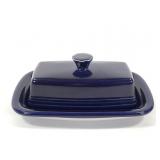 HLC Fiesta Cobalt Covered Butter Dish 8" L