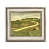 W. Parke Oil on Panel Country Stile, Framed