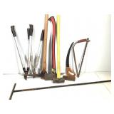 Various Yard Hand Tools