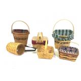 6 Longaberger Baskets