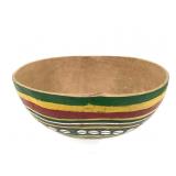 Painted African Gourd Bowl