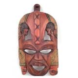 Small Hand Carved Polished Wood African Mask