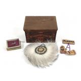 4 Alaskan Hand Crafted Pcs Box, Sterling Pin +