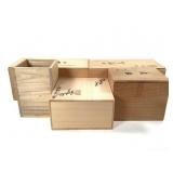 5 Asian Wood Boxes