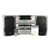 Emerson Home Audio System w 5 CD Changer Turntable