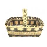 5" T Handmade Basket w/ Handle 13" Diameter