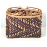 8" T Handmade Basket w/ Handles 10" Diameter