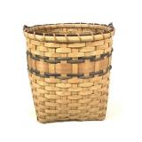 9" T Handmade Basket w/ Handle 9.5" Diameter