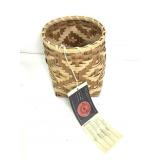 6" T Handmade Basket 5" Diameter