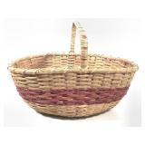 7.5" T Handmade Basket w/ Handle 16" Diameter