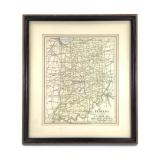 Map Indiana JP Dunn, American Commonwealth Framed