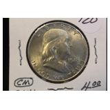 1948-D Franklin Silver Half Dollar