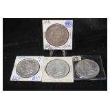 Lot of 4 Mixed Date Morgan Silver Dollar