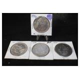 Lot of 4 Mixed Date Morgan Silver Dollar