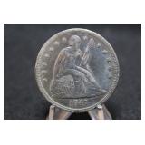 1847 Seated Liberty Silver Dollar