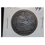 1855-O Seated Liberty Silver Half Dollar