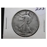 1945-S Walking Liberty Silver Half Dollar