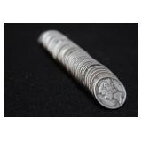 Roll of 50 Mercury Silver DImes