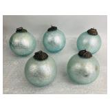 Crackle Glass Ornaments