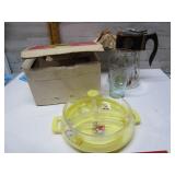 CHILDS PLATE, MID-CENTURY COFFEE POT & MORE