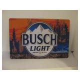 BUSCH LIGHT BEER TIN SIGN