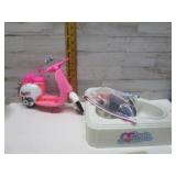 BARBIE MOTORCYCLE & BATH TUB