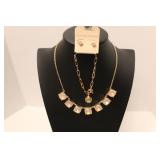 GOLD & CRYSTAL  JEWELRY SET