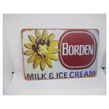 BORDEN MILK & ICE CREAM SIGN FEATURING ELSIE SIGN