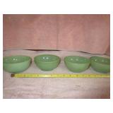 JADEITE FIRE KING BOWL SET (4)