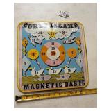 Vintage Coney Island Magnetic Dartboard