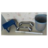 Bath Grab Bars-step-rod & waste can