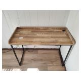 Modern Wood & Metal Writing Desk