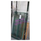 1X,48"X21"X65"H 3 SHELF GREEN WIRE RACK *NO CLIPS*