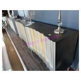 1X, 92"X20"X36"H WOODEN SIDEBOARD 4 DR. *NOTES!*